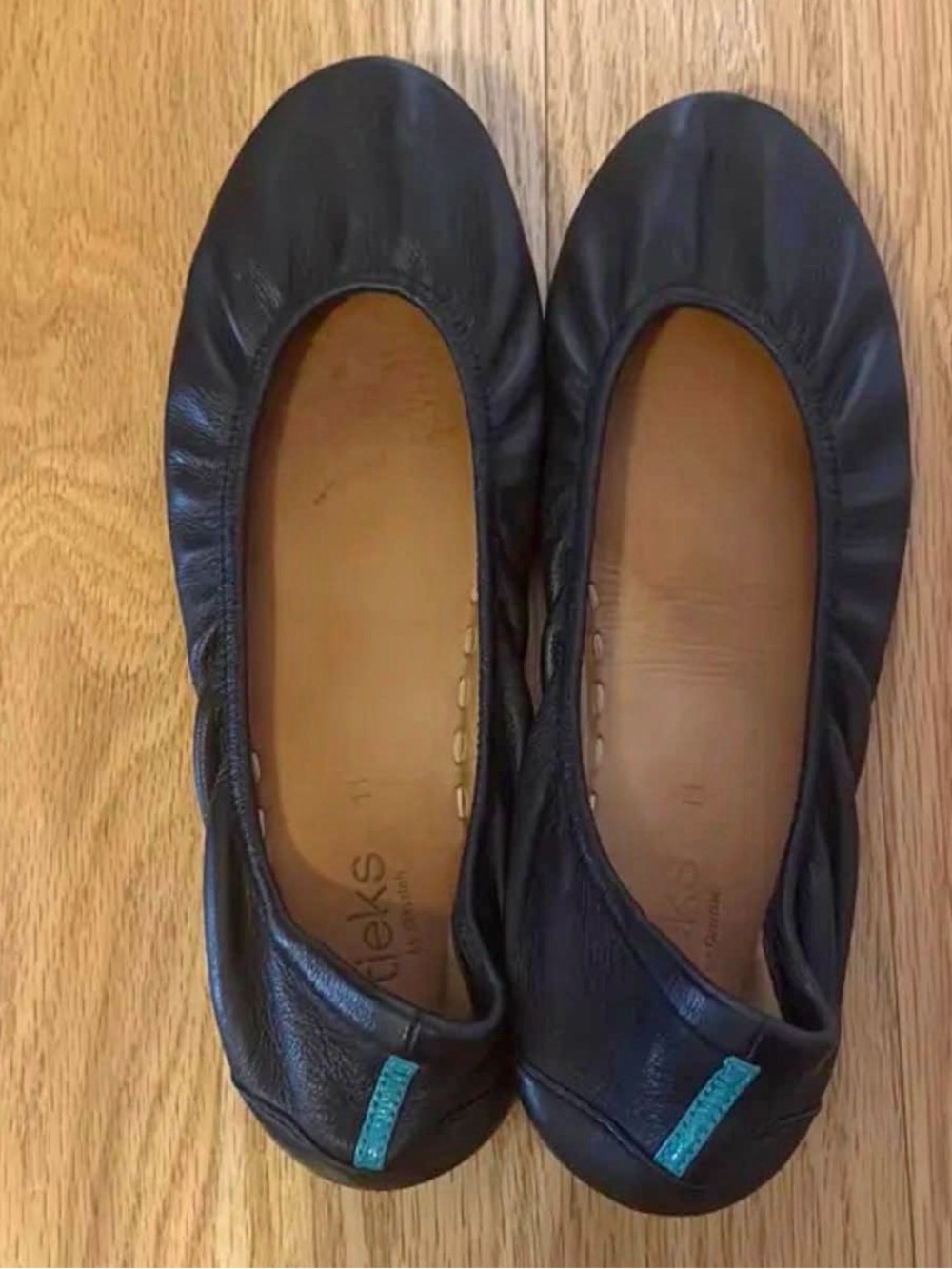 Leather Black Ballet Flats - Tieks size 11 worn once